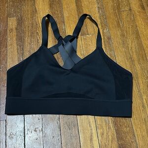 Brooks Drive Interlace Sports Bra, Black, Sz 36C/D